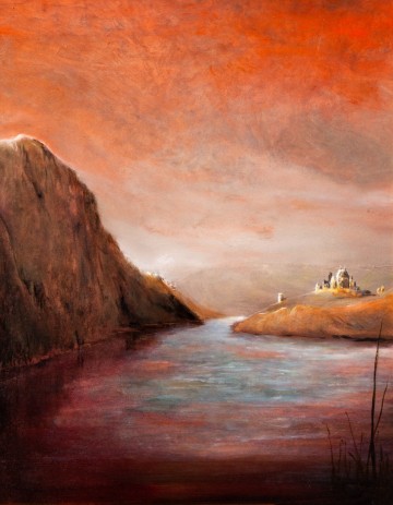 Het meer uit de hemel 775x625 cm