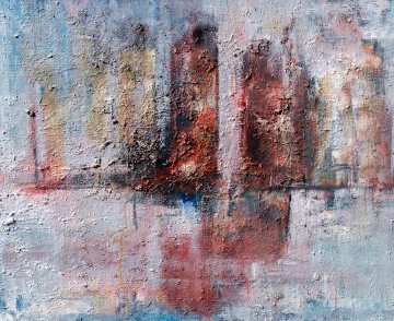 Stad in verval   74x61cm