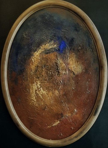 Vrouw in de spiegel 76x57cm 0