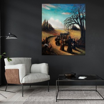 Werk aan de muur 1714656 de pelgrimstocht surrealistisch schilderij sander veen 1200x1200 dark chair facebooknewsfeed